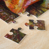 ROMANTISCHE FRAU MIT SPARKLING-PEACOCK-FEATHER PUZZLE (Seite)