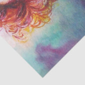 ROMANTISCHE FRAU MIT SPARKLING-PEACOCK-FEATHER SEIDENPAPIER (Detail)