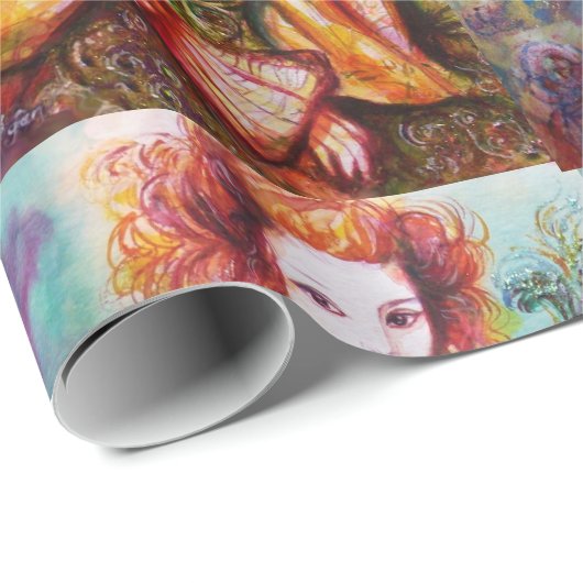 ROMANTISCHE FRAUEN UND MASKERADE GESCHENKPAPIER (Rolleneckpunkt)