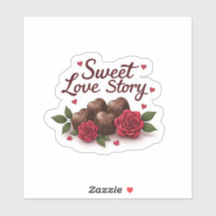 Romantische Freude Aufkleber