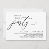 Romantische Freude immer nach dem Party Abendessen Einladung (Vorderseite)