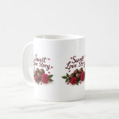 Romantische Freude Kaffeetasse (Vorderseite Links)