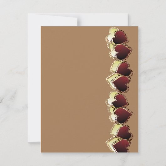 Romantische Freundin Valentines Herz (Rückseite)