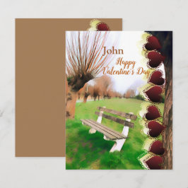 Romantische Freundin Valentines Herz