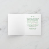 Romantische Frohe Weihnachtskarte für den Vater Karte (Innenseite)