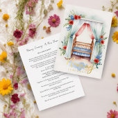 Romantische fröhliche Crib Naming Zeremonie Gold Folieneinladung