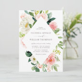 Romantische Frühjahrsblüten Einladung (Stehend Vorderseite)