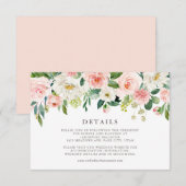 Romantische Frühjahrsblüten RSVP Karte (Vorne/Hinten)