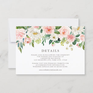 Romantische Frühjahrsblüten RSVP Karte