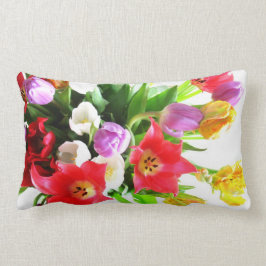 Romantische Frühlings-Tulpe-Blumen Lendenkissen