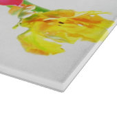 Romantische Frühlings-Tulpe-Blumen Schneidebrett (Ecke)