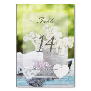 Romantische FrühlingsBlume Lilac Wedding Tischnumm Tischnummer
