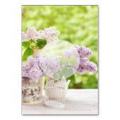 Romantische FrühlingsBlume Lilac Wedding Tischnumm Tischnummer (Rückseite)
