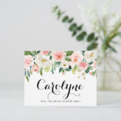 Romantische Frühlingsblumen sind meine Blütenmädch Postkarte (Stehend Vorderseite)