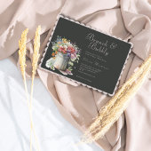 Romantische Frühlingsblumen Vase Brautparty Brunch Einladung