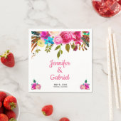 Romantische Frühlingsblütenhochzeit Serviette (Beispiel)