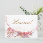 Romantische Frühlingsrosa Blume Hochzeit vorbehalt (Stehend Vorderseite)