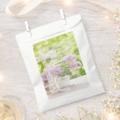 Romantische Frühlingssonne Blume Floral White Lila Geschenktütchen (Ausgeschnitten)