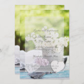 Romantische Frühlingszeit Blume Floral Lilac Weddi Einladung (Vorne/Hinten)