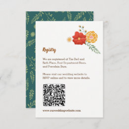 Romantische Füchse Blumenfolien Hochzeitsszenierun Begleitkarte