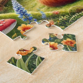 Romantische Füchse Cottagecore-Waldlandschaft Puzzle (Seite)