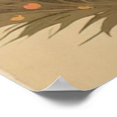 Romantische Füchse in Liebe Illustration Poster (Ecke)