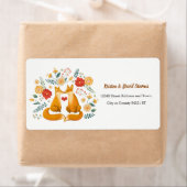 Romantische Füchse und rustikale Blätter (Insitu)