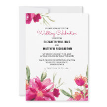 Romantische Fuchsia Bläserschwarze Streifen Hochze