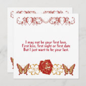 Romantische Fun Liebe Zitat Sweetheart Blumengewoh (Vorne/Hinten)