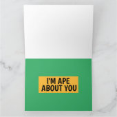 ROMANTISCHE FUNNY GORILLA APE GREETCARDS KARTE (Innenseite)