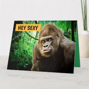 ROMANTISCHE FUNNY GORILLA APE GREETCARDS KARTE