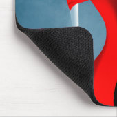 Romantische Gangster-Lady mit Rose-Maus-Pad Mousepad (Ecke)