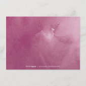 Romantische Gartenanlage Aquarellwohnung mit Blume Begleitkarte (Rückseite)