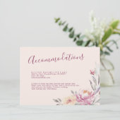 Romantische Gartenanlage Aquarellwohnung mit Blume Begleitkarte (Stehend Vorderseite)