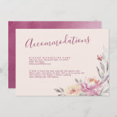 Romantische Gartenanlage Aquarellwohnung mit Blume Begleitkarte (Vorne/Hinten)