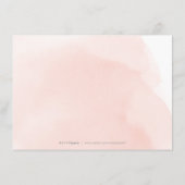 Romantische Gartenanlage Aquarellwohnung mit Blume Begleitkarte (Rückseite)