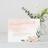 Romantische Gartenanlage Aquarellwohnung mit Blume Begleitkarte (Stehend Vorderseite)