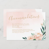 Romantische Gartenanlage Aquarellwohnung mit Blume Begleitkarte (Vorne/Hinten)