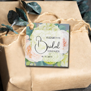 Romantische Gartenblumen Brautparty Geschenk Tags Geschenkanhänger