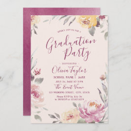 Romantische Gartenblumenparade Einladung