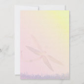 Romantische Gartendrachenhochzeit Einladung (Rückseite)