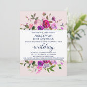 Romantische Gartenhochzeit Einladung (Stehend Vorderseite)