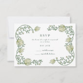 Romantische Gartenhochzeit RSVP Karte (Vorderseite)