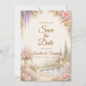 Romantische Gartenhochzeit Save The Date (Vorderseite)