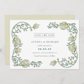 Romantische Gartenhochzeit Save The Date (Vorne/Hinten)