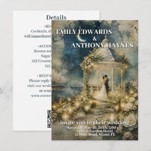 Romantische Gartenhochzeitseinladung