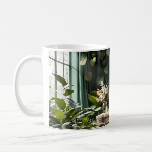 Romantische Gartenlandschaft Kaffeetasse (Links)