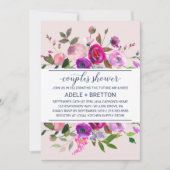 Romantische Gartenpaare Dusche Einladung (Vorderseite)