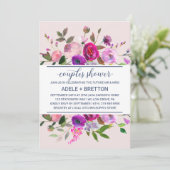 Romantische Gartenpaare Dusche Einladung (Stehend Vorderseite)