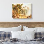 Romantische Gartenszene Leinwanddruck (Insitu (Schlafzimmer))